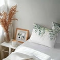 thumbnail image 6 of Lumbar Pillow Covers 20x12 Inch Set of 2, Teal Botanical Waterproof Outdoor Pillow Covers, Sage Green Eucalyptus Leaves Watercolor Decorative Cushion Pillowcases for Couch, Sofa, Bed, Garden, Patio, 6 of 9