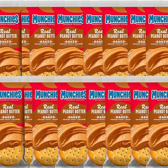 Munchies Sandwich Crackers,  Peanut Butter  (16 count) Back to School