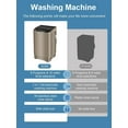 thumbnail image 5 of 17.7 lbs Full Automatic Washing Machine with LED Display Compact Washing Machine with Drain Dump, 10 Wash Programs and 8 Water Levels Ideal for Dorms, Apartments, Coffee Gold, 5 of 14