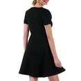 thumbnail image 5 of InstantFigure Curvy Plus Size Short V-neck Panel dress 16808MC, 5 of 9