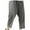 #290-Dark Gray, variant on Handshe Men's Tapered Ankle-Length Pants with Elastic Waist & Drawstring Pockets Solid Color Casual Comfort