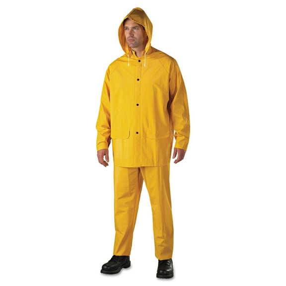 Anchor Brand Rainsuit, PVC/Polyester, Yellow, 3X-Large -ANR90003XL