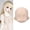 Milky White, variant on Yajisi Blank Doll Head 1/12 Scale Ball Jointed Doll Custom DIY Makeup Accessory Plastic Cement Replacement Head for BJD (Coffee Brown Skin, 4.7 inch / 12 cm Circumference)