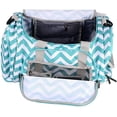 thumbnail image 4 of Mosiso Waterproof Sports Duffle Bag Gym Bag Travel Duffel with Adjustable Strap for Sports , Gym ,Vacation , Shopping and Travel ,Chevron Hot Blue, 4 of 7
