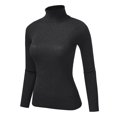 thumbnail image 3 of FashionMille Women Ribbed Knit Texture High Neck Long Sleeve Pullover Sweater, 3 of 5