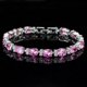 thumbnail image 3 of Guardurnaity de mujer, brazalete de cristal a la moda, decorativa, joyería de mano, decoración de ropa, fiesta, regalo informal de moda Ropa, zapatos y accesorios Miscelánea Rosa, 3 of 6