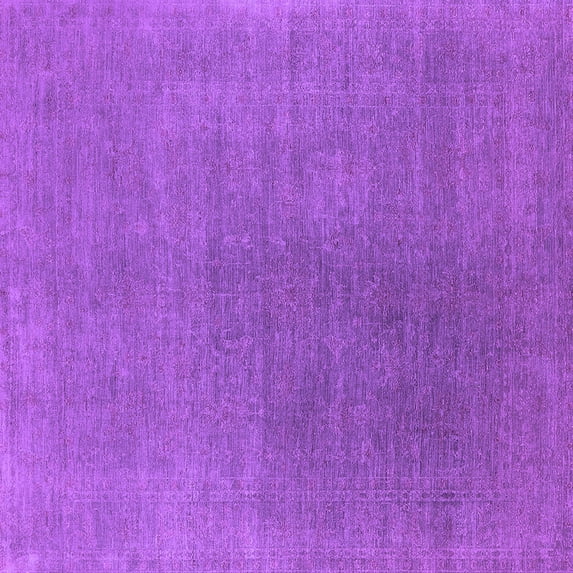 Ahgly Company Indoor Square Oriental Purple Industrial Area Rugs, 4' Square