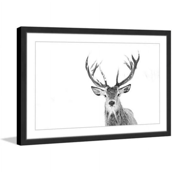 "Majestic Antlers" Framed Painting Print