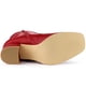 thumbnail image 5 of Botines de mujer con tacón cuadrado y cremallera lateral Rojo 37, 5 of 6