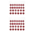 thumbnail image 3 of ZLight 26 Pcs Breloques Initiales Bijoux Pendentif Suspendu Fait Main Double Face Plat Rond Alliage Boucles d'Oreilles Rouge 2Ensemble, 3 of 6