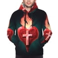 thumbnail image 5 of Lsque The Binding of Isaac Pattern Casual Men's Hoodie,Hooded Sweatshirt with Kangaroo Pocket,Pullover Hoodie-4X-Large, 5 of 8