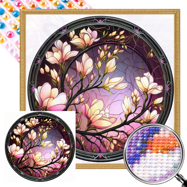 5D DIY Taladro Parcial AB Diamante Pintura Vitral 45x45cm