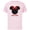 Soft Pink, variant on Disney Minnie Mouse Red Bow Icon Sister Family- Short Sleeve Cotton T-Shirt for Adults - Customized-White