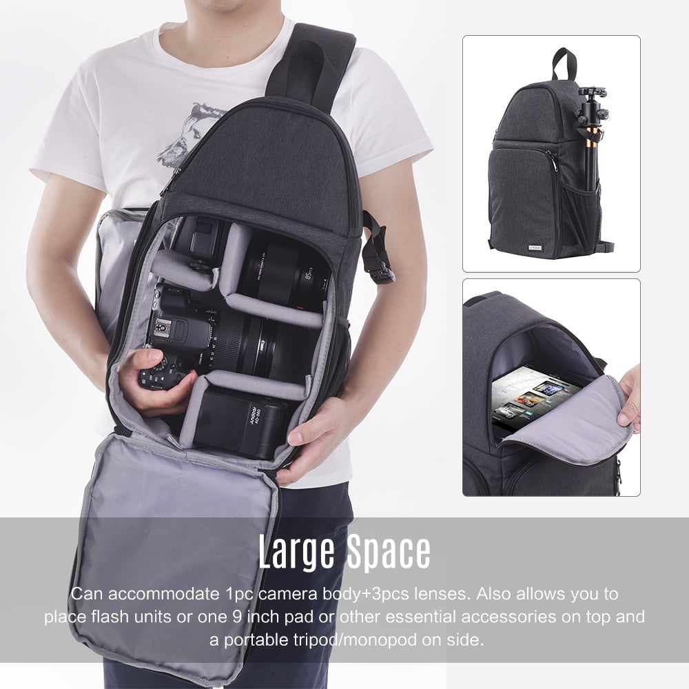caden dslr camera sling bag
