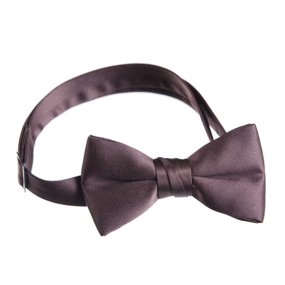Tuxedo Park Boys' Deluxe Satin Bow Tie Tuxedo One Size Solid Chocolate Brown