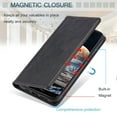 thumbnail image 3 of TECH CIRCLE Case For Galaxy S22 Ultra Case, Slim PU Leather Flip Folio Case Card Holders Kickstand Magnetic Shockproof Protective TPU Inner Wallet Cover for Samsung Galaxy S22 Ultra 6.8" 2022,Black, 3 of 7