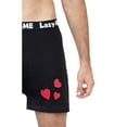 thumbnail image 3 of Lazy-Me Mens Funny Novelty Boxer Shorts, Black Prisoner Of Love, Prisoner Of Love, Size: L, Lazy Me, 3 of 4