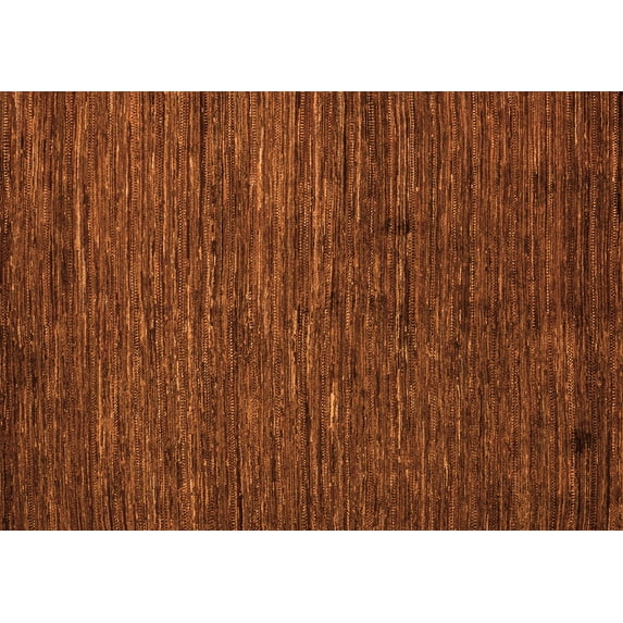 Ahgly Company Indoor Rectangle Abstract Orange Modern Area Rugs, 7' x 10'