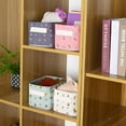 thumbnail image 4 of PENGXIANG Foldable Canvas Fabric Storage Bins Basket Clothing Toys Storage (4PCS), 4 of 6