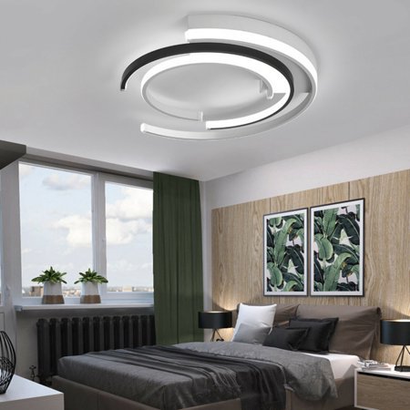 

52W Indoor Modern LED Round Acrylic Ceiling Lamp Warm Light Personality Bedroom