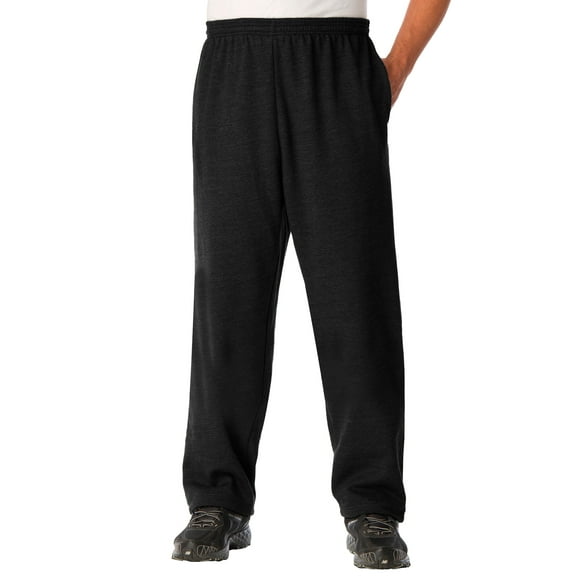 KingSize Men's Big & Tall Fleece Open-Bottom Sweatpants