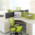 thumbnail image 6 of Lacoo Adjustable Mid Back Office Chair Mesh Swivel Desk Chair with Armrests, Green, 6 of 6