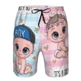 thumbnail image 4 of Disketp Men'S Swim Trunks Hawaiian Breathable Surf Beach Swimsuits Mesh Lining Beach Shorts With Pockets-Boy Girl, 4 of 9