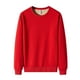 thumbnail image 1 of pstuiky camisas de manga larga para hombre, Sudadera con capucha de lana de cordero con cuello redondo y color liso para hombre Tops casuales para hombres m, 1 of 2