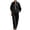 Black, variant on AJGRHE Women's Trousers Suit Casual Two Piece Outfit Long Sleeve Blouse And Trousers Summer Comfortable Business Travel Ensemble Black XXL
