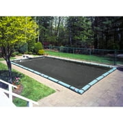 Pool Mate 10 Year Heavy-Duty Mesh Black In-Ground Winter Pool Cover, 18 x 40 ft. Pool