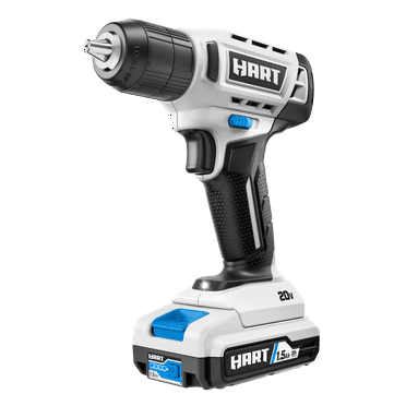 HART 20V 3/8” Drill/Driver Kit with 250 ft-lb Torque, 1.5Ah Lithium-Ion Battery and Charger
