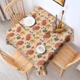 thumbnail image 2 of Cute Hedgehog Floral Pattern Square Tablecloth,Waterproof Square Table Cover,Wipeable Spillproof Washable Table Cover for Home Kitchen Party Decor 52"x52"(132x132cm), 2 of 6