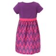 thumbnail image 2 of Baby Girls Purple Assembled Flower Short Sleeve Summer Dress 12M, 2 of 2