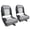 Gray, white, variant on VANCUS 2 Seat Marine Fishing Boat Chair Fold Down Waterproof Ship Seat  Low Back Folding Boat Seats Padded Bass Jon Pontoon Swivel Boat Seat (White/Black)
