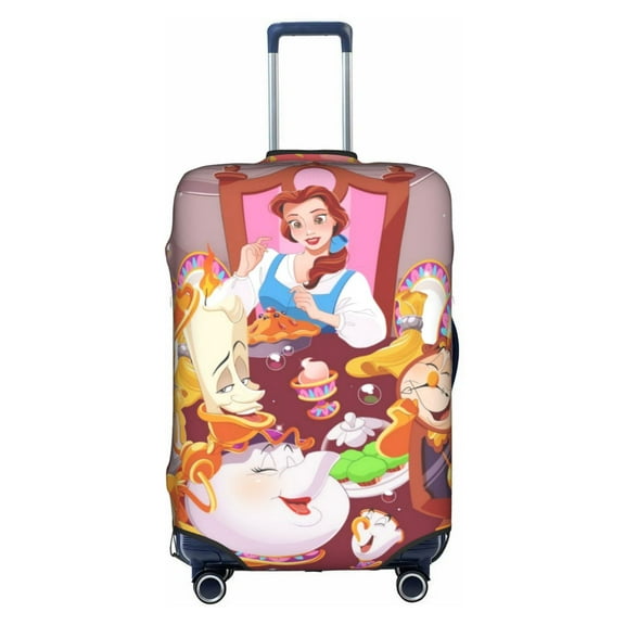 Double-sided Printed Luggage Cover Beauty and Beast Travel Suitcase Protector Baggage Covers Small