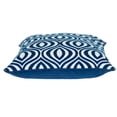 thumbnail image 3 of Nassau Collection Ogee Square Cotton Throw Pillow - 20" - Blue and White, 3 of 4