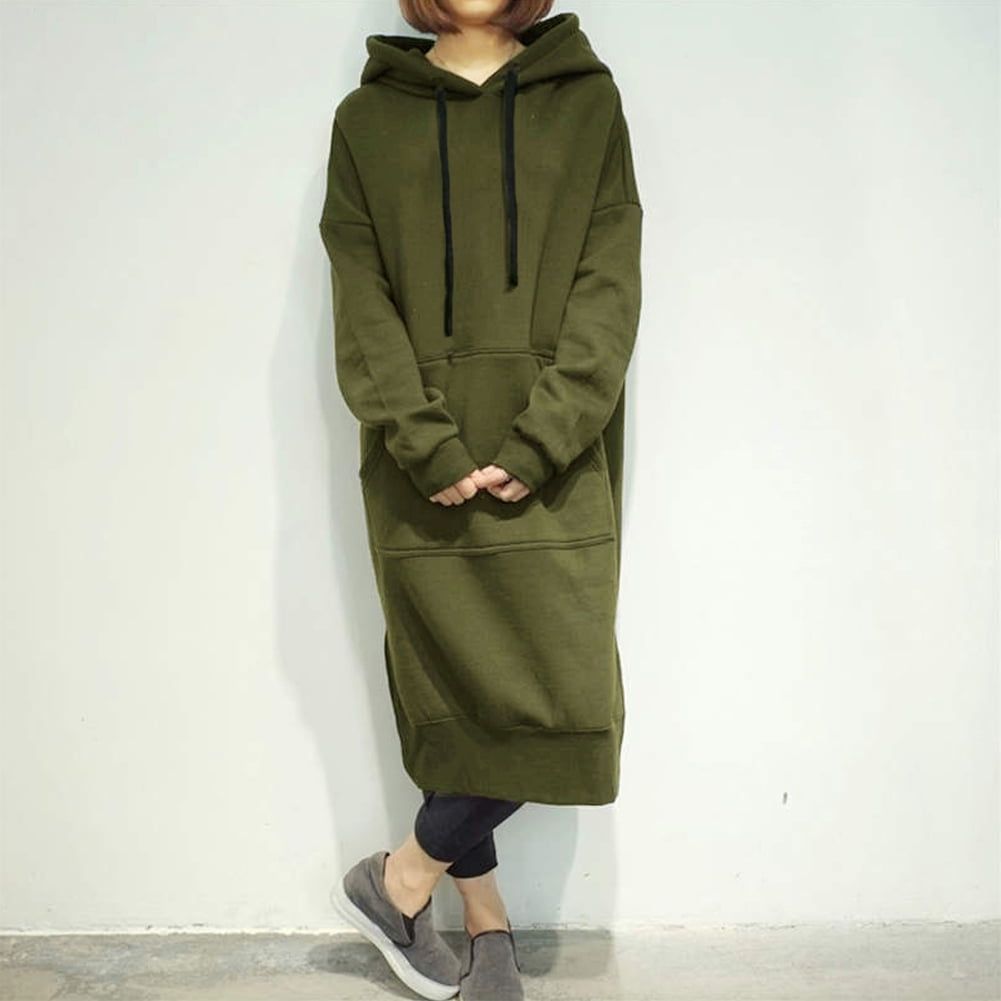 long hooded hoodie