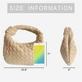 thumbnail image 3 of Woven Handbag, Knotted Clutch Bag For Women, 3 of 8
