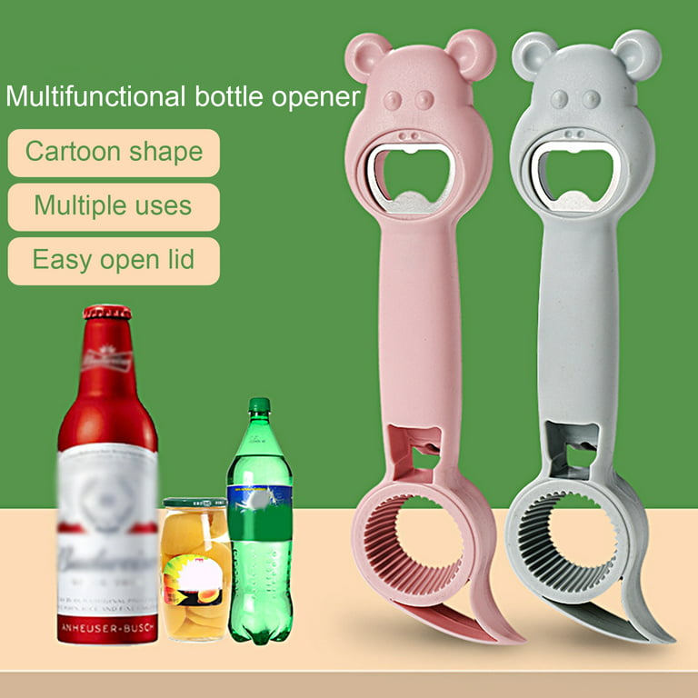 MAEXUS Jar Opener Kit, 4 in 1 Jar Opener for Seniors with Arthritis, 5 in 1  Multi-Function Bottle Opener, Bottle Can Opener Set for Weak Hands, Jar