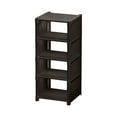 thumbnail image 2 of 5-Tier Shoe Rack Organizer | Multi-Layer Adjustable Storage Shelf | Space-Saving Design for Entryway, Dorm & Home | Black Plastic Shoe Cabinet, 2 of 6