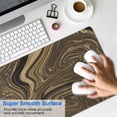 thumbnail image 4 of Brown Line Line Theme&nbsp;desk Mouse Padwaterproofno Slip&nbsp;for Office Home Work Gaminggaming Mouse PadRubber Base Mousepad with Stitched Edges 31.5x11.8inches, 4 of 7