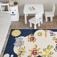 thumbnail image 3 of SUSSEXHOME Contemporary Padded Velvet Fleece Polyester Rug - Low Pile, Non-Slip, Easy-Clean, Ideal for Kids' Rooms - Antistatic, Durable - 39.5 x 59 Inches - Count, 3 of 7