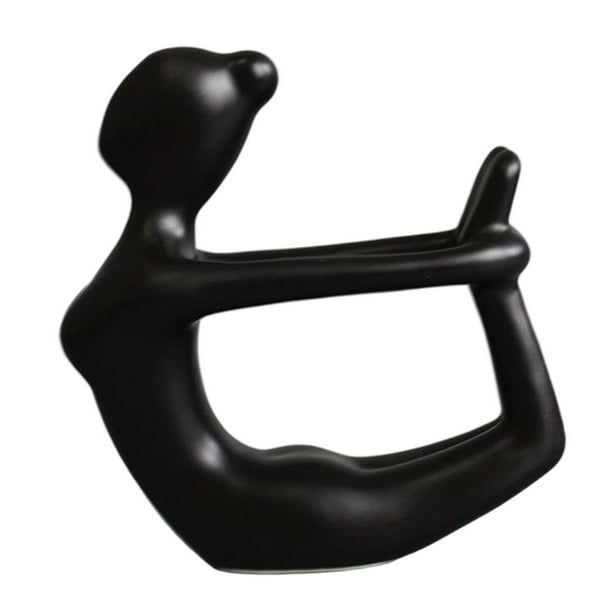 Estatua de niña, figura de exhibición, única, moderna y estética, pose, adorno de escritorio Estilo B