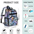 thumbnail image 2 of Spacecraft School Backpack Adjustable Padded Straps Chest Strap Water-Resistant Bookbag For Elementary Students, 2 of 3