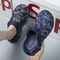 thumbnail image 5 of Men's Garden Clogs Shoes Fun Graffiti Wrapped Clog Sandals Non Slip Outdoor Beach Slippers, 5 of 7