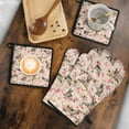 thumbnail image 5 of German Shepherd Dog and Flower Kitchen Oven Mitt and Pot Holder Sets 4 Pcs for Baking, Cooking and Grilling, Heat Resistant Up To 392 °F, 5 of 7