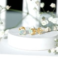 thumbnail image 4 of Rosec Jewels Real Ethiopian Opal Solitaire Stud Earrings for Women (6 mm, AAA Quality), 10K Yellow Gold, 4 of 9