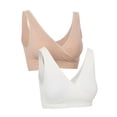 thumbnail image 3 of Ingrid & Isabel For Every Belly Women's Maternity & Nursing Seamless Crossover Bra, 2-Pack, SizesXS-4XL, 3 of 9