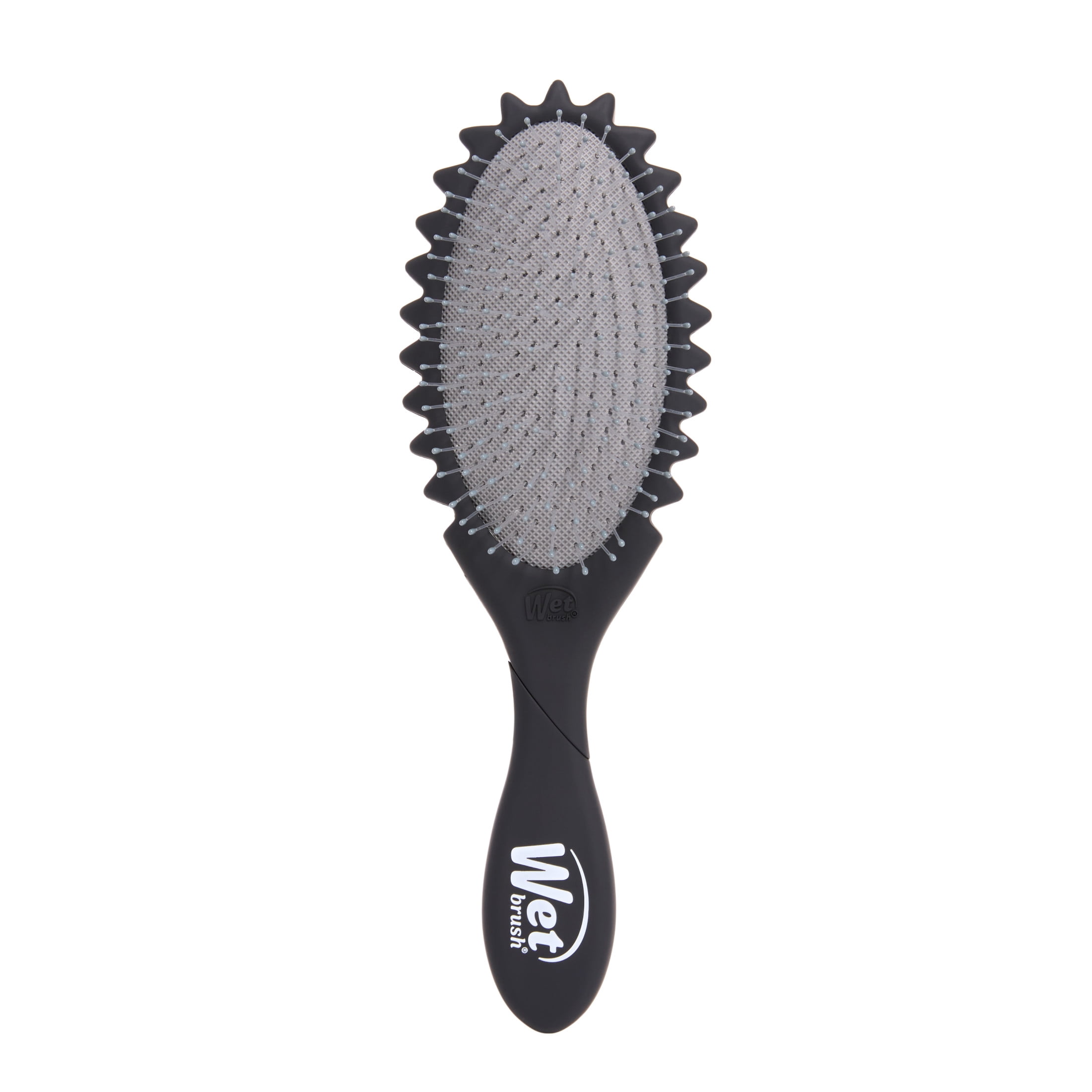 Wet Brush Curl Shaper Detangling Brush for Curly Hair with IntelliFlex Bristles - Black