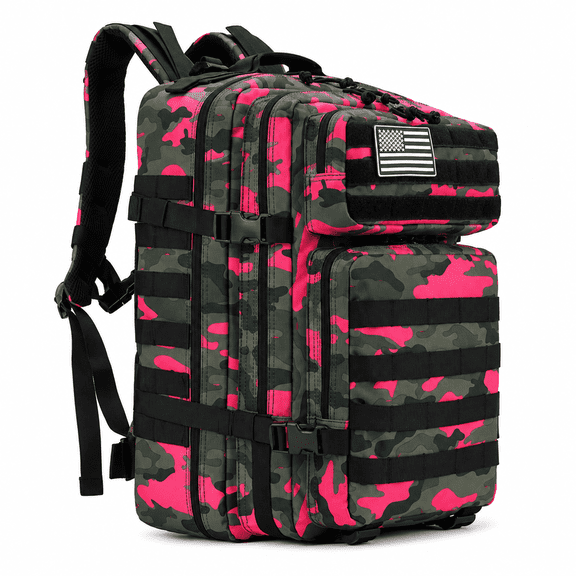 PAKNADA 45L Tactical Backpack,900D Oxford Waterproof Material For Outdoor Hiking Camping & Travel Bag